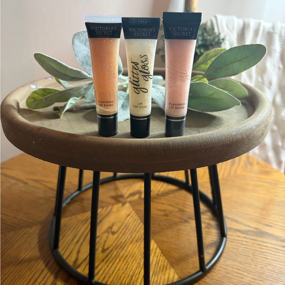 Victoria's Secret Lip Gloss Trio - Peach and Pink